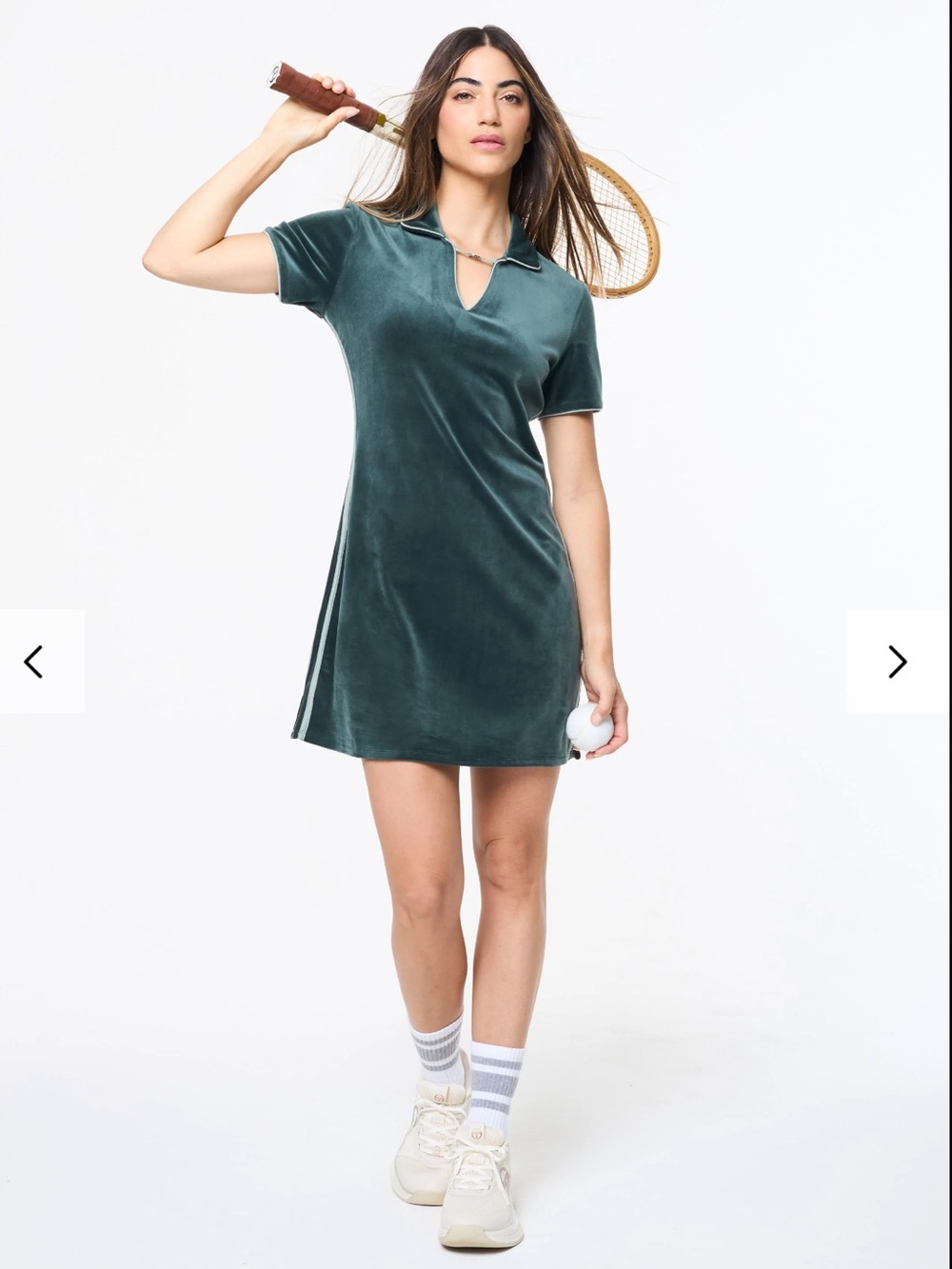 Sergio Tacchini velour mini Bodycon dress